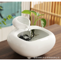 Ceramic small flowing water ornament